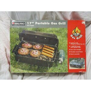 11,000BTU Portable BBQ-PRO Gas Grill, Outdoor Tabletop Camping Picnic BBQ Grill